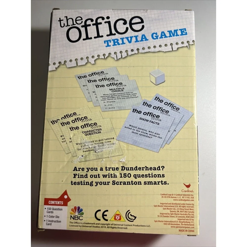 The Office Trivia Game Ready to Roll Fast-Paced Fun Party Game by Cardinal 16+